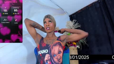 Snapshot of karlaebony_ts chatting on January 3, 9:36 pm KARLA online show from January 3, 9:36 pm