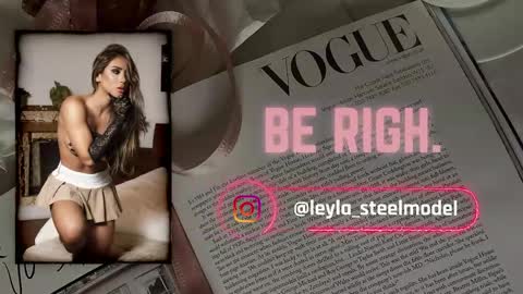 INSTA leylasteel model         online show from April 1, 11:55 am